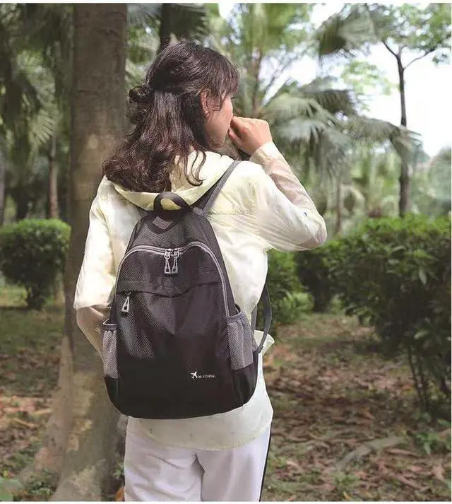 Alt view image 6 of 7 - Geboldil Men's and women's waterproof backpack traveling backpack blue1