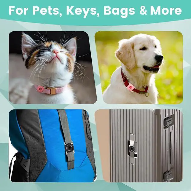 Alt view image 5 of 7 - Waterproof Dog Collar Holder for Airtag Dustproof, Ultra-Durable, Shockproof Case Compatible with Apple Air Tag (Not Included), Anti-Loss GPS Tracker Cover for Pets, Dogs, Cats