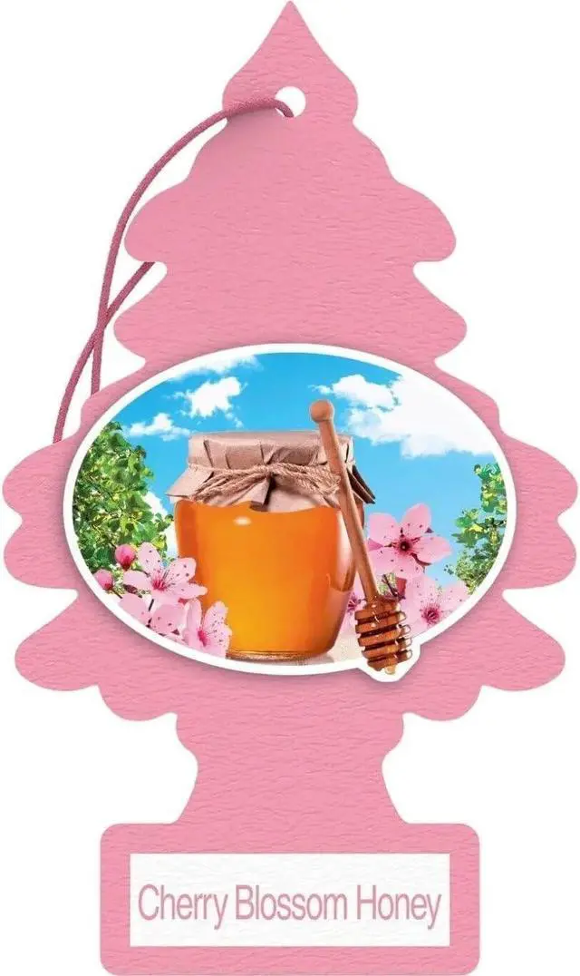 Main image of LITTLE TREES Car Air Freshener | Hanging Paper Tree for Home or Car | Cherry Blossom Honey | 6 Pack