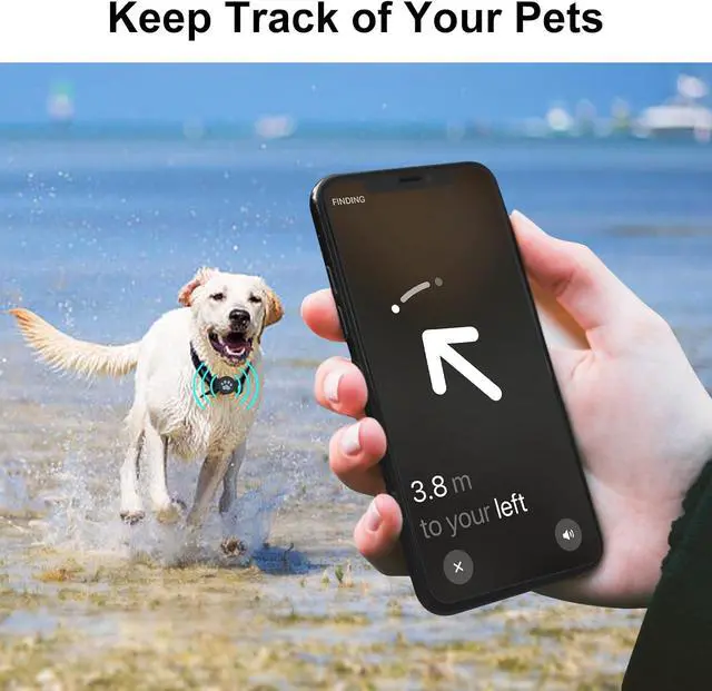 Alt view image 4 of 5 - Waterproof Collar Holder Compatible with Airtag Gen 2/ Gen 1, Protective Anti-Lost Dog Collar for GPS Tracker, Silicone Cat Collar Holder for Pets (Black), Medium