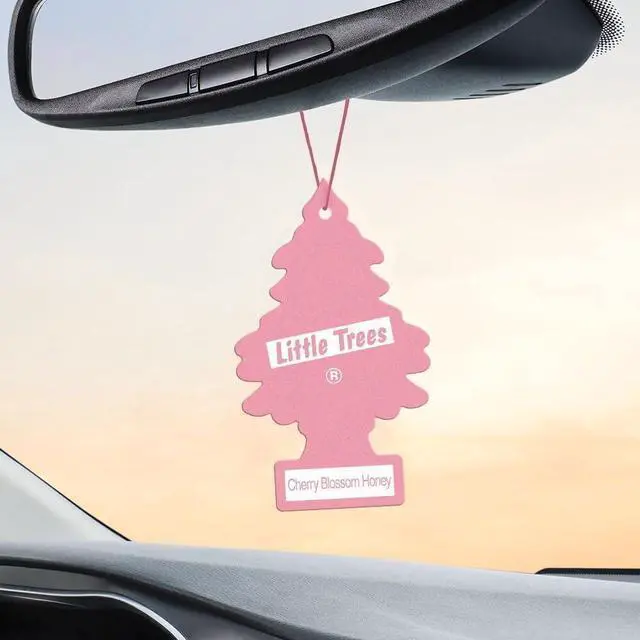 Alt view image 4 of 7 - LITTLE TREES Car Air Freshener | Hanging Paper Tree for Home or Car | Cherry Blossom Honey | 6 Pack