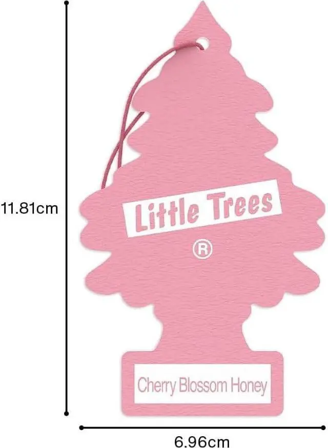 Alt view image 7 of 7 - LITTLE TREES Car Air Freshener | Hanging Paper Tree for Home or Car | Cherry Blossom Honey | 6 Pack