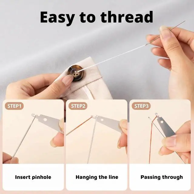 Alt view image 7 of 7 - Clip-On Sewing Ruler Set, 2/3/4/5/6mm Stitch Guide Sewing Gauge for Straight Edge Stitching, Hemming & Quilting, 40 PCS Sewing Accessories for Fabric Crafts and DIY Sewing