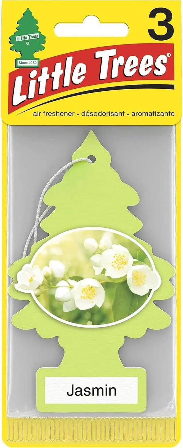 Alt view image 2 of 7 - CAR FRESHNER U3S-32033 Jasmine Little Trees Air Freshener (3 Pack)