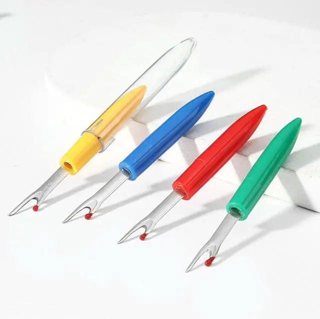 Alt view image 5 of 6 - 10 Pcs Sewing Seam Rippers, 4 Big and 4 Small Handy Stitch Ripper Sewing Tools with 2 Scissors for Sewing Crafting Thread Removin