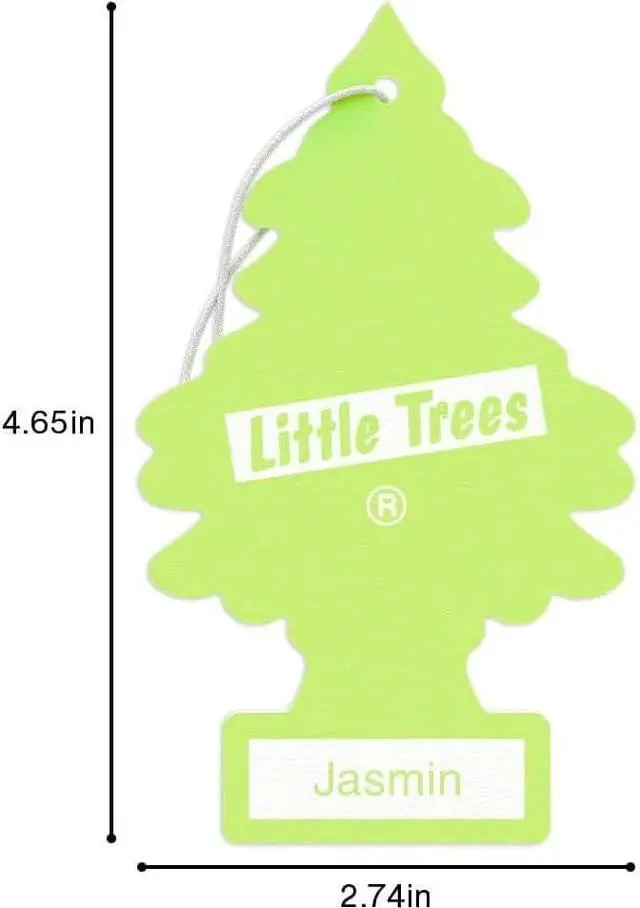 Alt view image 7 of 7 - CAR FRESHNER U3S-32033 Jasmine Little Trees Air Freshener (3 Pack)