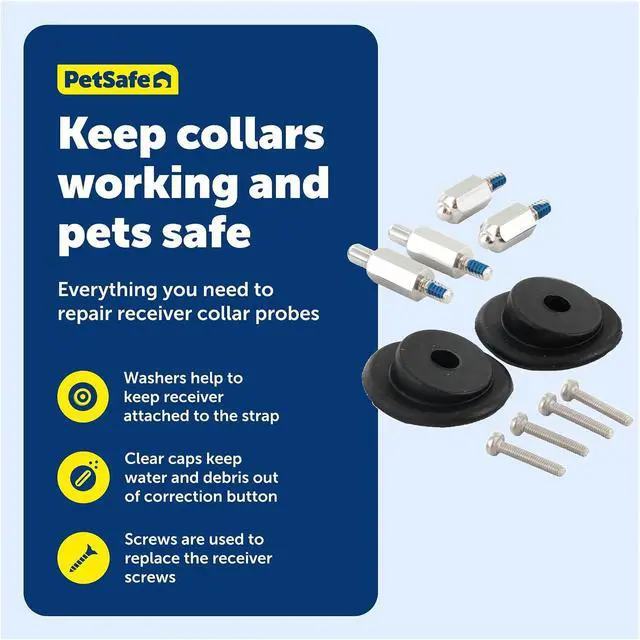 Alt view image 4 of 7 - PetSafe Accessory Kit for Fencing Collars, In-Ground & Wireless | Includes Replacement or Extra Short & Long Contact Points, Protective Level Covers & Hardware for Most PetSafe Fence Collars