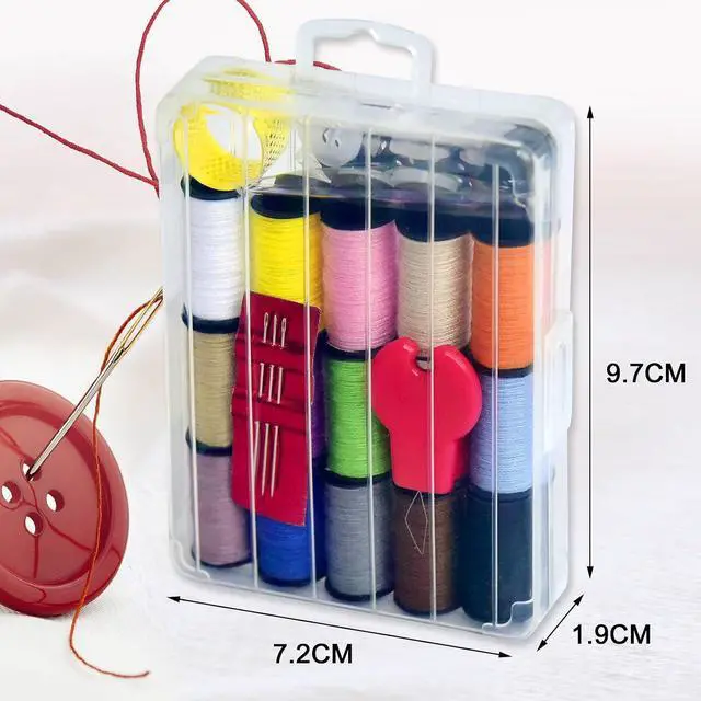 Alt view image 3 of 7 - Mini Sewing Kit, Portable Sewing Kit, Portable Travel Sewing Box Kit for Adults Supplies Repair Project,1 Pack