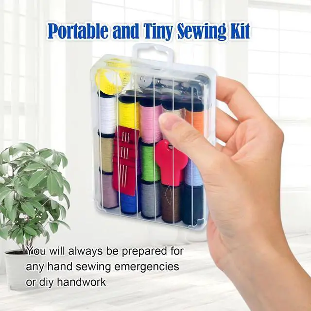 Alt view image 4 of 7 - Mini Sewing Kit, Portable Sewing Kit, Portable Travel Sewing Box Kit for Adults Supplies Repair Project,1 Pack