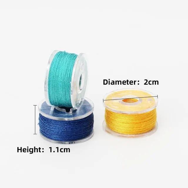 Alt view image 2 of 7 - 50Pcs Bobbins Sewing Threads Kit 25 Colors 500 Yards Sewing Polyester Thread Spools with 25Pcs Same Color Prewound Bobbins for Hand Sewing DIY Emergency Travel Sewing Machine Use (25 Colors)