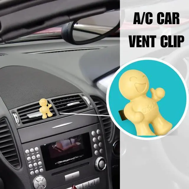 Alt view image 5 of 6 - Little Joe 96402 Vanilla Scent Car Air Freshener Vent Clip, Fights Odors for up to 45 Days, Long-Lasting Freshness, Cute Car Odor Eliminator, Pack of 1