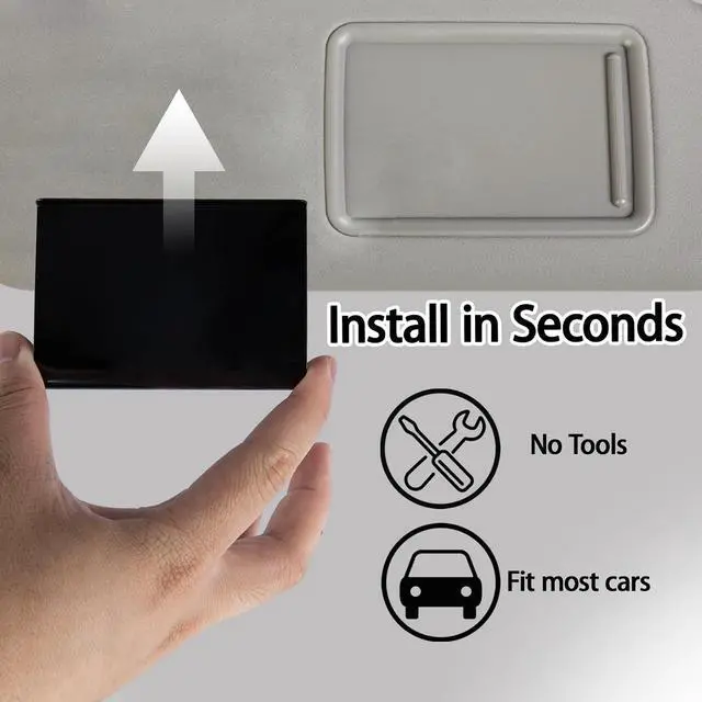 Alt view image 4 of 7 - Car Freshener Visor Clip Compatible with Drift Car Air Freshener | Auto Accessories, Vehicle Sun Visor Metal Clip, Black, Freshener not include (1 Pack)