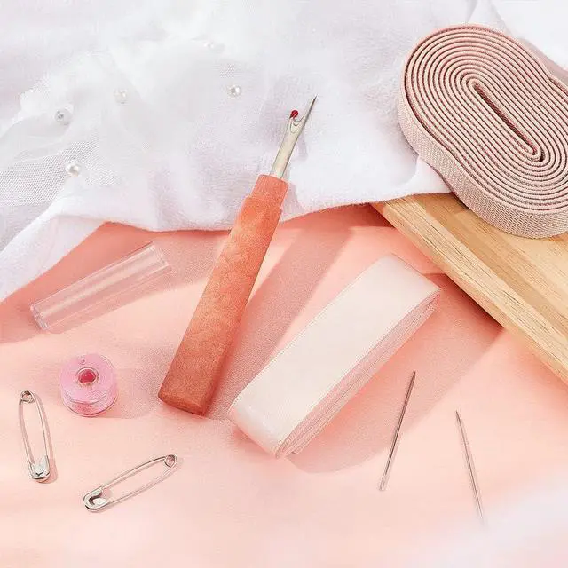 Alt view image 7 of 7 - SUPERFINDINGS Pointe Shoe Professional Stitch and Sewing Kit Including Satin Ribbon, 2m Rubber Cord, 45m Sewing Thread, 2pc Leather Sewing Stitching Needle, 1pc Thread Cutter and Others