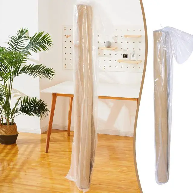 Alt view image 6 of 6 - Jumbo Rug Storage Bags - Large Clear Plastic Bags with Nylon Cable Zip Ties for Indoor/Outdoor Carpet Moving or Storage (2 Pieces, Fit 6 x 9 Feet)
