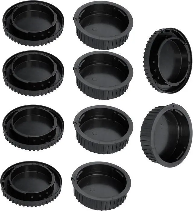 Alt view image 3 of 5 - (5 Pack) F Mount Rear Lens Cap Body Cover Set, Nikkor Lens Cap, F Mount Body Cover, CCD Sensor Dust Protective Caps, Compatible with Nikon DSLR Camera and Lenses
