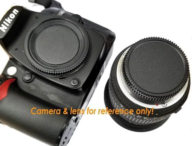 Alt view image 5 of 5 - (5 Pack) F Mount Rear Lens Cap Body Cover Set, Nikkor Lens Cap, F Mount Body Cover, CCD Sensor Dust Protective Caps, Compatible with Nikon DSLR Camera and Lenses