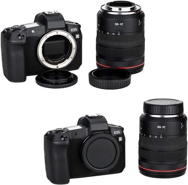 Alt view image 5 of 7 - 2-Pack RF Mount Body Cap & Rear Lens Cover Kit for Canon Cameras & Lenses | for Canon EOS R100 R50 R50V R50 V R10 R8 R7 R6 Mark V III II R5 R3 R1 R RP Mirrorless Cameras & RF Mount Lenses