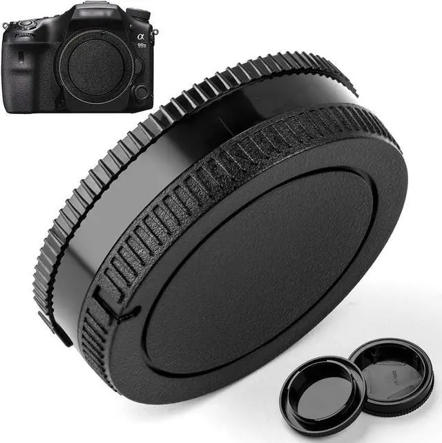 Main image of Camera Body Cap and Lens Rear Cap Cover Replacement for Sony Alpha A-Mount/Minolta AF Mount Lens,2 Packs