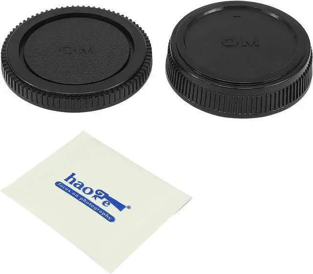 Main image of Haoge Camera Body Cap and Rear Lens Cap Cover Kit for Olympus OM Mount Camera Lens