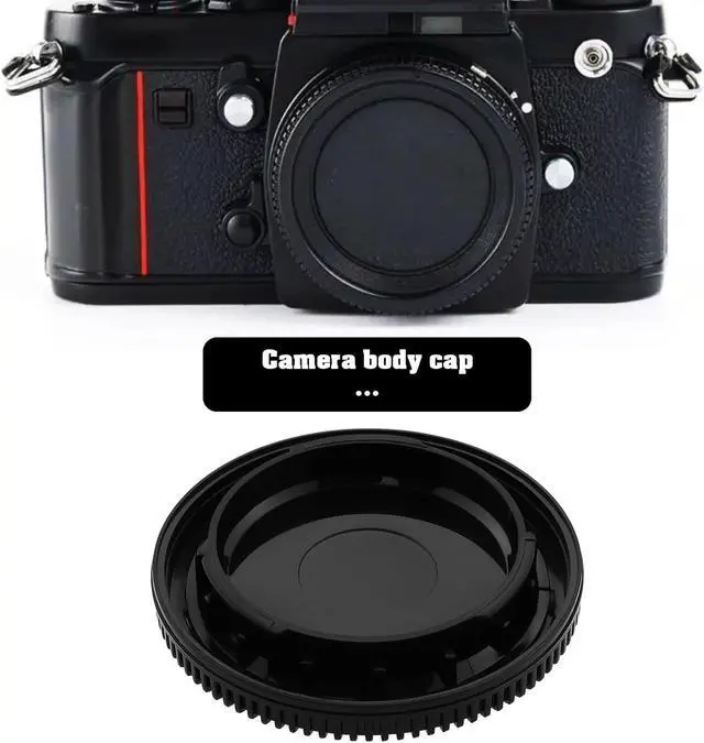 Alt view image 2 of 7 - 2pcs Camera Body Cap Replacement Part Compatible with Nikon F Lens Mount Camera F3 FM2 F4 D6200 D5600 Df D3 D600 D810 F5 D100 D750 D70 D700