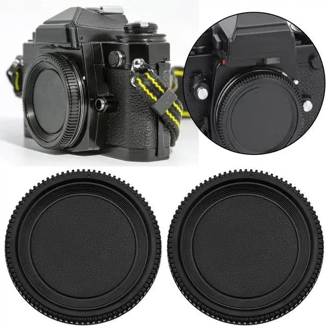 Alt view image 3 of 7 - 2pcs Camera Body Cap Replacement Part Compatible with Nikon F Lens Mount Camera F3 FM2 F4 D6200 D5600 Df D3 D600 D810 F5 D100 D750 D70 D700