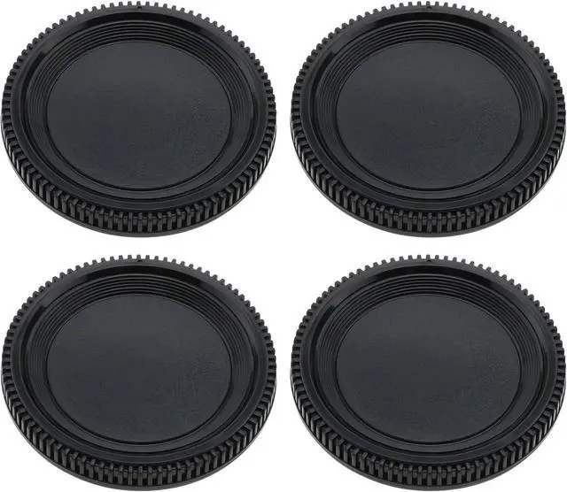 Main image of OTOTEC 4 Pcs F Mount Plastic Body Cap Camera Protector Dust Cap Compatible with Nikon F Mount Film or Digital SLR Camera Black