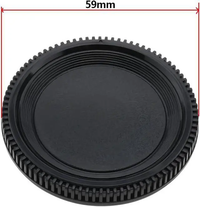 Alt view image 4 of 7 - OTOTEC 4 Pcs F Mount Plastic Body Cap Camera Protector Dust Cap Compatible with Nikon F Mount Film or Digital SLR Camera Black