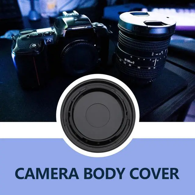 Alt view image 2 of 7 - OTOTEC 4 Pcs F Mount Plastic Body Cap Camera Protector Dust Cap Compatible with Nikon F Mount Film or Digital SLR Camera Black