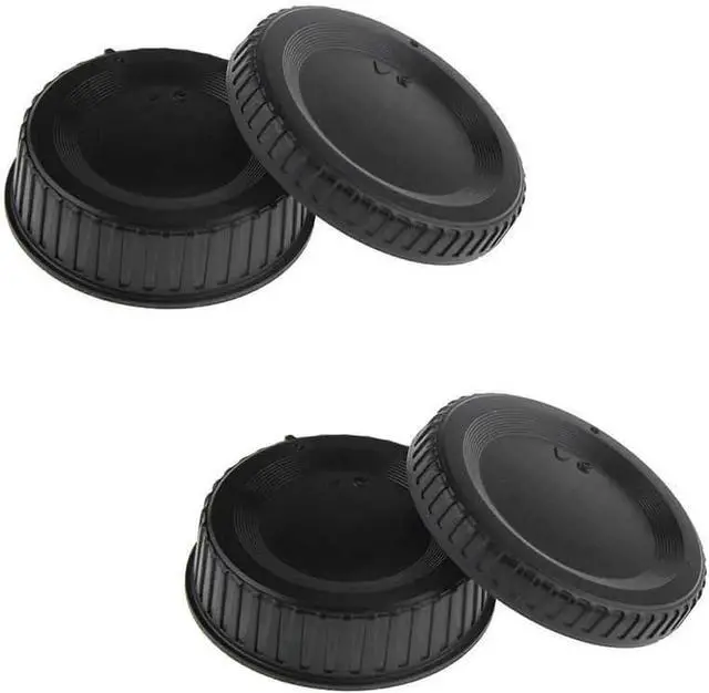 Main image of Komet Camera Body Cap & Rear Lens Cover Compatible for Nikon D850 D810 D800 D780 D750 D610 D500 D7500 D5500 D3500 D3400 D3300 D3200 D90 D7000 w/AF/AF-S/AF-P