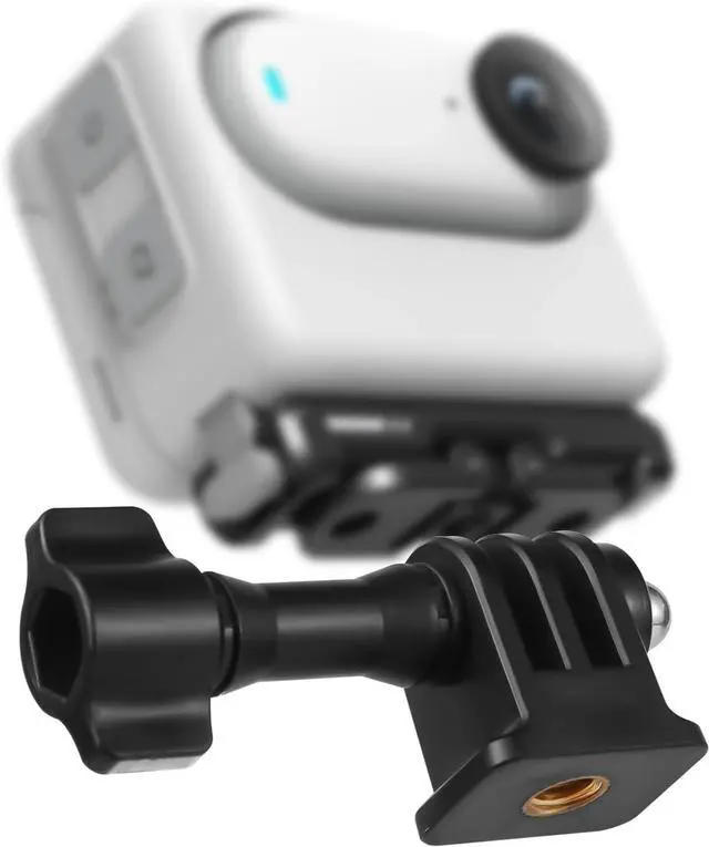 Main image of PEUTIER 3-Prong to 1/4" Adapter for Insta360, Compatible with Insta360 Panoramic Sports Cameras and 1/4" Interfaces