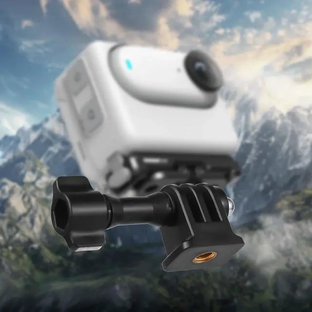 Alt view image 4 of 6 - PEUTIER 3-Prong to 1/4" Adapter for Insta360, Compatible with Insta360 Panoramic Sports Cameras and 1/4" Interfaces
