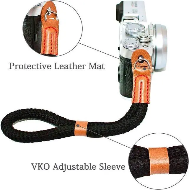 Alt view image 3 of 7 - Camera Strap Soft Black Hand Wrist Strap with Quick Release Buckles | Adjustable Vintage Neck Shoulder Carrying Soft Wrist Straps for Phone DSLR SLR Most Digital Cameras Binoculars