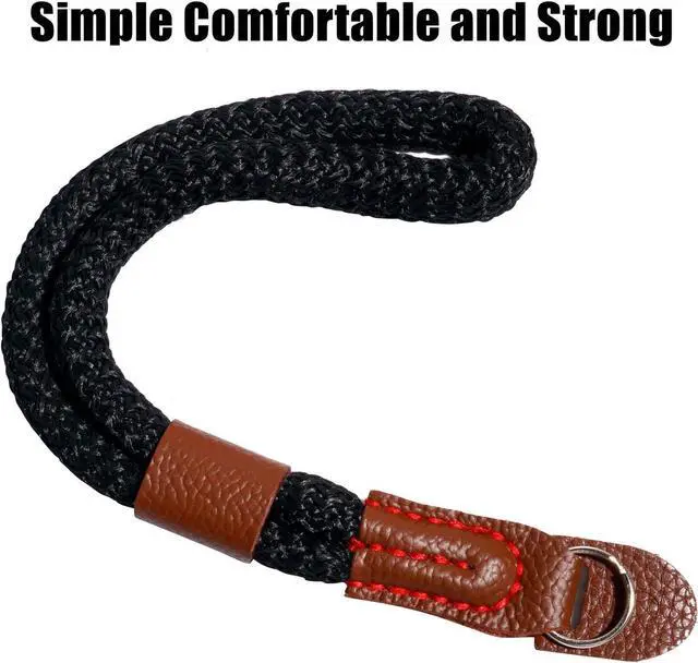 Alt view image 6 of 7 - Camera Strap Soft Black Hand Wrist Strap with Quick Release Buckles | Adjustable Vintage Neck Shoulder Carrying Soft Wrist Straps for Phone DSLR SLR Most Digital Cameras Binoculars