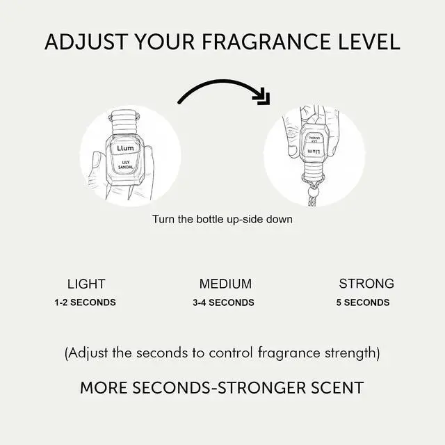 Alt view image 4 of 7 - Llum Lemongrass Hanging Car Air Freshener Luxury Automotive Perfume Diffuser 10ml (0.34 fl oz), Long-Lasting Fragrance, Alcohol-Free Non-Toxic Car Scent, Glass Bottle With Wood Cap