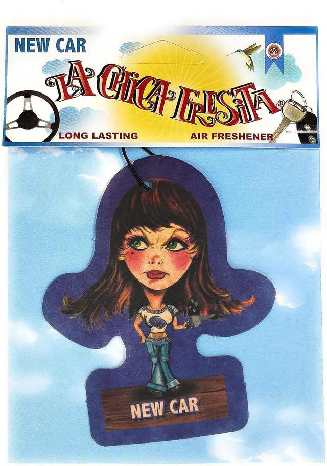 Main image of 6 pack NEW CAR/Carro Nuevo Aromatizante SCENT La Chica Carro Nuevo Air Freshener