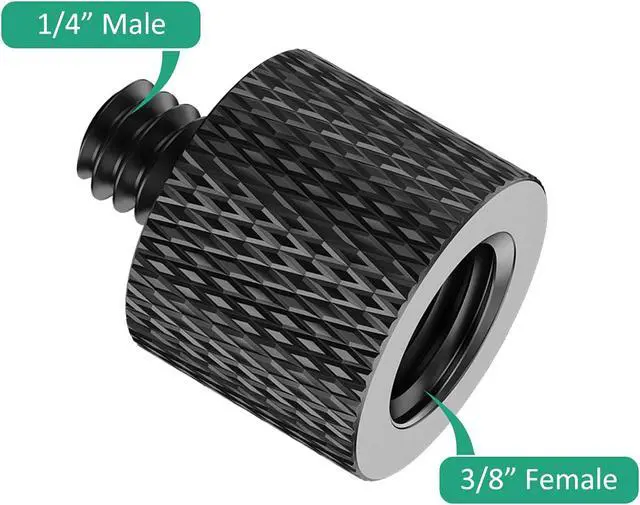 Alt view image 2 of 7 - 3/8 to 1/4 Camera Screw Adapter Thread 4 Pcs 1/4 Female to 3/8 Male and 3/8 Female to 1/4 Male Camera Tripod Adapter for Camera Monitor Tripod Mic Mount Microphone Stand