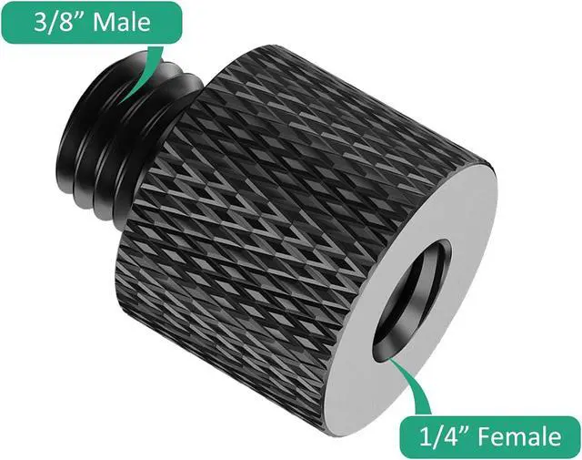 Alt view image 3 of 7 - 3/8 to 1/4 Camera Screw Adapter Thread 4 Pcs 1/4 Female to 3/8 Male and 3/8 Female to 1/4 Male Camera Tripod Adapter for Camera Monitor Tripod Mic Mount Microphone Stand