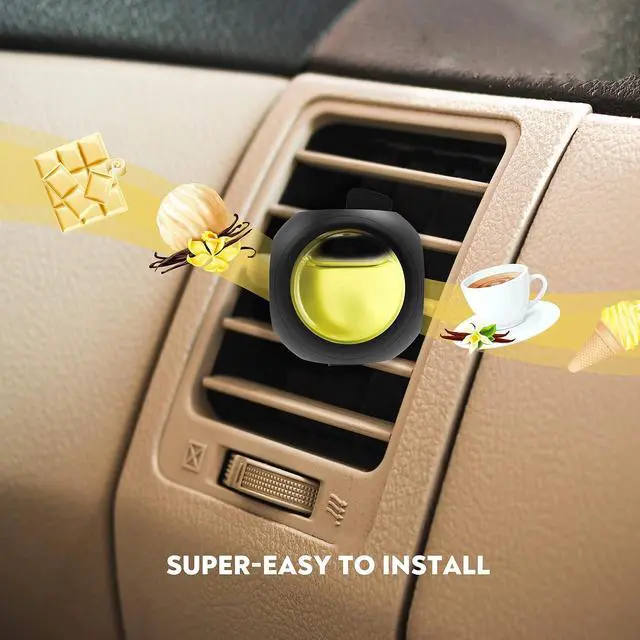 Alt view image 5 of 6 - Car Air Freshener Vent Clips, 8 PK, 6 Vanilla, 2 New Car Scent, Provides Long-Lasting Scent, Up to 240 Days, Odor Eliminator