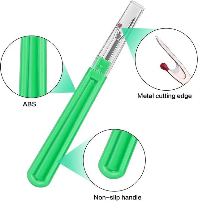 Alt view image 6 of 7 - Seam Ripper and Thread Remover Kit,2 Big and 2 Small Sewing Stitch Thread Unpicker and 1 Sewing Trimming Scissor Nipper Tool for Thread Remove(Multi-Color)