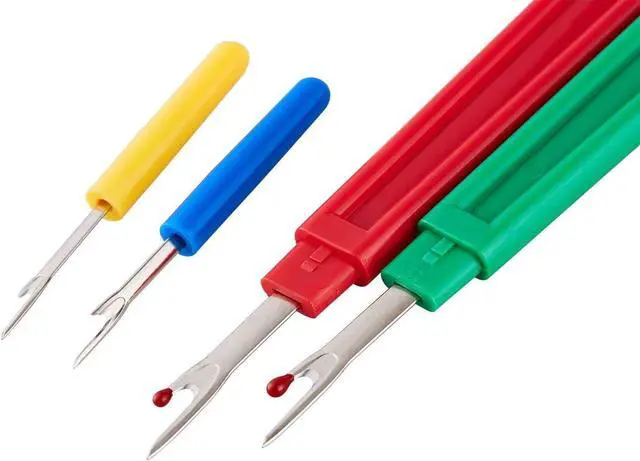 Alt view image 5 of 7 - Seam Ripper and Thread Remover Kit,2 Big and 2 Small Sewing Stitch Thread Unpicker and 1 Sewing Trimming Scissor Nipper Tool for Thread Remove(Multi-Color)