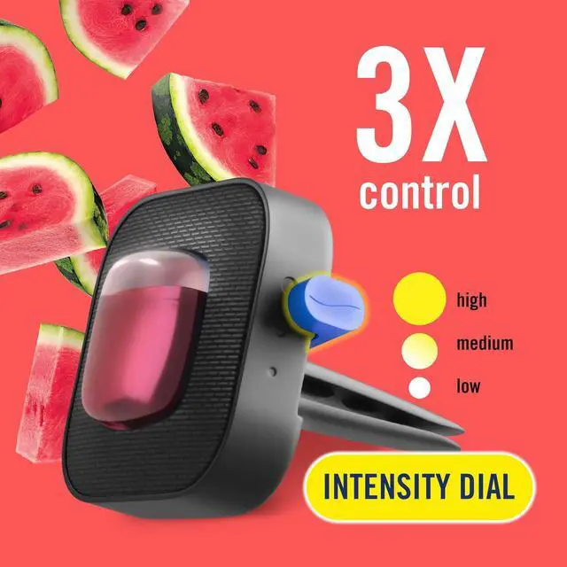 Alt view image 3 of 7 - Car Air Freshener Vent Clip Sweet Watermelon Vine Scent, 2 Count, .13 oz Total