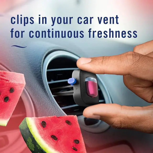 Alt view image 5 of 7 - Car Air Freshener Vent Clip Sweet Watermelon Vine Scent, 2 Count, .13 oz Total