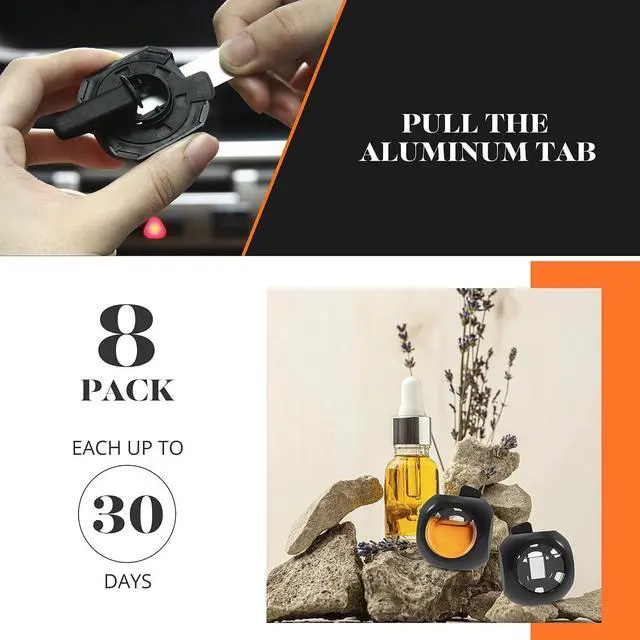 Alt view image 3 of 6 - DRIVEJOY Car Air Freshener Vent Clips, 8 PK, 6 Hawaiian, 2 New Car, Car Fresheners for Men Women, Up to 240 Days, Natural Odor Eliminator