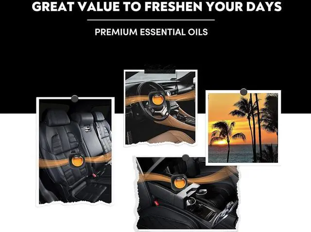 Alt view image 6 of 6 - DRIVEJOY Car Air Freshener Vent Clips, 8 PK, 6 Hawaiian, 2 New Car, Car Fresheners for Men Women, Up to 240 Days, Natural Odor Eliminator