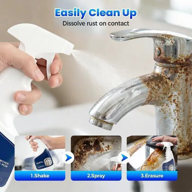 Alt view image 4 of 7 - Remover Spray for Metal, Powerful Remover Heavy Duty Metal Cleaner, Multipurpose Stain Remover for Metal,for Automotive Parts, Tools, Stainless Steel, Fast Acting