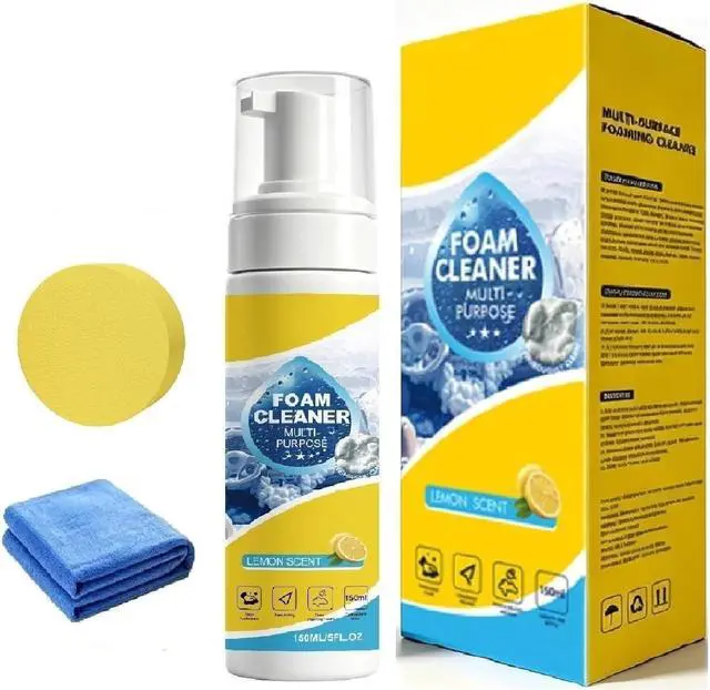 Main image of 4-in-1 Multi-Enzyme Foam Cleaner, Foam No-Rinse Cleaner,Powerful & Multipurpose Car Interior Foam Cleaners for Car Interior, Kitchen Grease,Bathroom Tiles,Sofa Upholstery (1PC)
