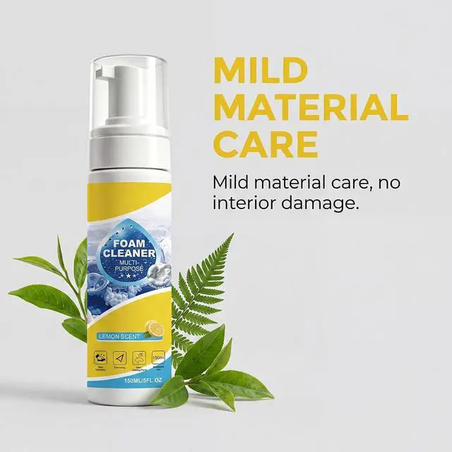 Alt view image 6 of 7 - 4-in-1 Multi-Enzyme Foam Cleaner, Foam No-Rinse Cleaner,Powerful & Multipurpose Car Interior Foam Cleaners for Car Interior, Kitchen Grease,Bathroom Tiles,Sofa Upholstery (1PC)