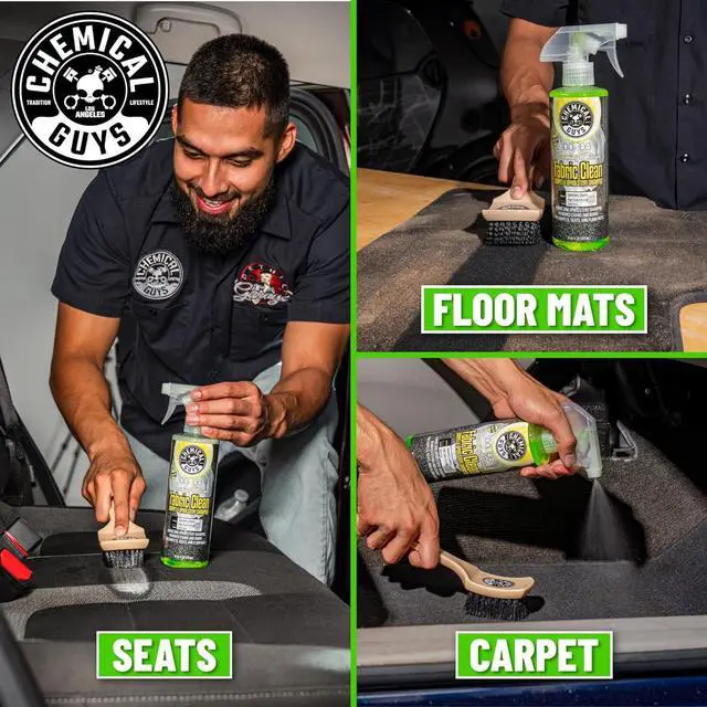 Alt view image 6 of 7 - Chemical Guys, Citrus Fabric & Carpet Cleaner, Ready-to-Use Spray, 16 oz | Ready-to-use foaming spray lifts stains and odors from car seats, carpet and floor mats, safe on most fabrics