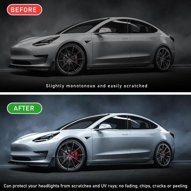 Alt view image 3 of 6 - povtii Tint Vinyl Wrap Sticker Sheet Roll for Car Headlight & Taillight - Self Adhesive Fog Light Vinyl Film, 12x48 Inch Roll, Squeeze & Cutter Included