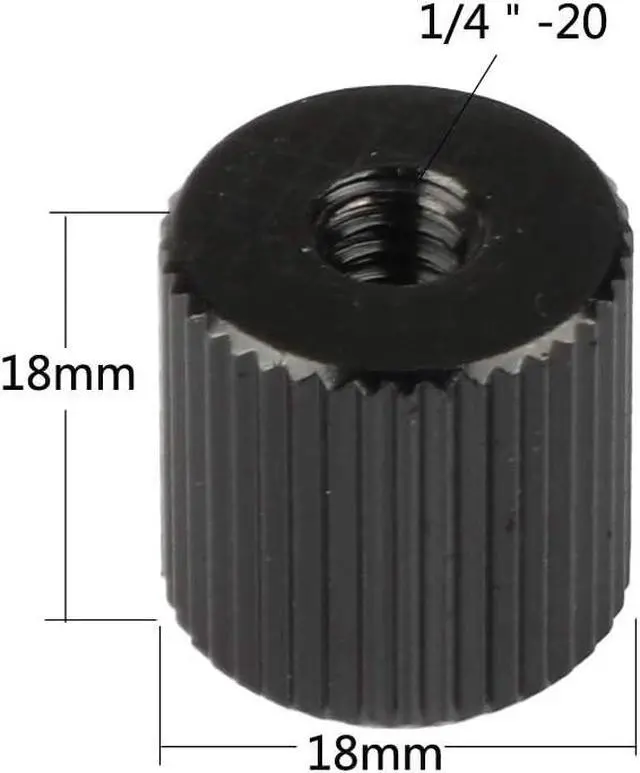 Alt view image 2 of 4 - CAMVATE 1/4"-20 Female Screw Double Thread Adapter for Extension Arm - 2039